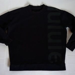 Lululemon Oversized Black Crew Neck Sweatshirt